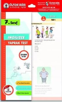Özdebir Yayınları 7. Sınıf İngilizce Yaprak Test
