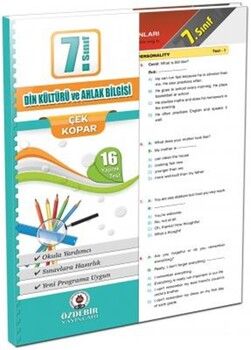Özdebir Yayınları 7. Sınıf Din Kültürü ve Ahlak Bilgisi Yaprak Test