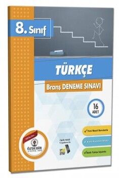 Özdebir Yayınları 8. Sınıf LGS Türkçe 16 x 20 Branş Deneme Sınavı