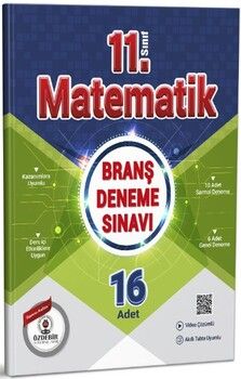 Özdebir Yayınları 11. Sınıf Matematik Branş Deneme Sınavı