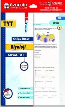 Özdebir Yayınları TYT Biyoloji GİS Yaprak Test