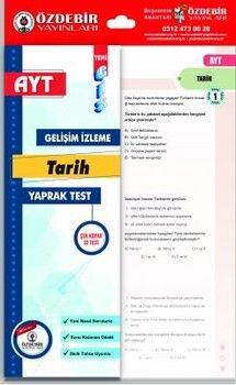 Özdebir Yayınları AYT Tarih Gis Yaprak Test