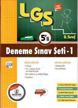Özdebir Yayınları 8. Sınıf LGS 5 li Deneme Sınavı