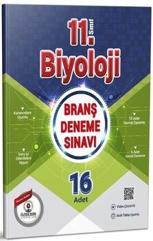 Özdebir Yayınları 11. Sınıf Biyoloji Branş Deneme Sınavı