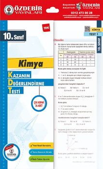 Özdebir Yayınları 10. Sınıf Kimya Yaprak Test