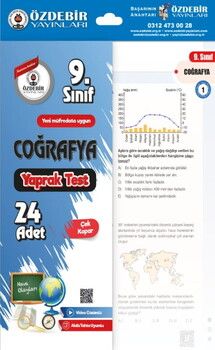 Özdebir Yayınları 9. Sınıf Coğrafya Yaprak Test