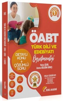 Özdil Akademi ÖABT Türk Dili ve Edebiyatı 1. Kitap Halk Edebiyatı Konu Anlatımlı Soru Bankası