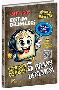 Özdil Akademi MEB AGS Eğitim Bilimleri Konuşan 5 Deneme