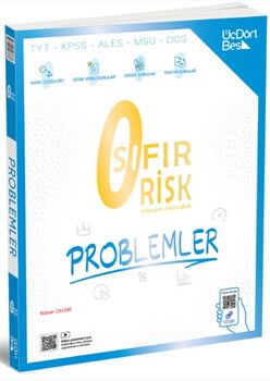 ÜçDörtBeş Yayınları TYT KPSS ALES MSÜ DGS Sıfır Risk Problemler