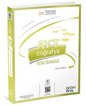 ÜçDörtBeş Yayınları AYT Coğrafya Soru Bankası