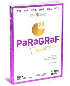 ÜçDörtBeş Yayınları Paragraf 20 Adet Denemesi