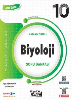 Üçgen Akademi 10. Sınıf Biyoloji Konunun Özü Soru Bankası