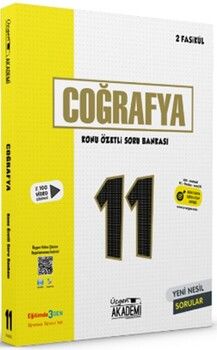 Üçgen Akademi 11. Sınıf Coğrafya Konu Özetli Soru Bankası