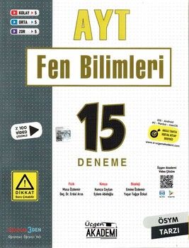 Üçgen Akademi AYT Fen Bilimleri 15 Deneme
