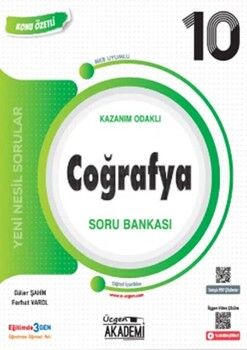 Üçgen Yayıncılık 10. Sınıf Coğrafya Konunun Özü Soru Bankası