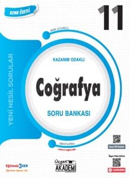 Üçgen Yayıncılık 11. Sınıf Coğrafya Konunun Özü Soru Bankası