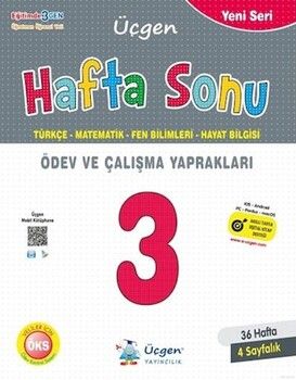Üçgen Yayıncılık 3. Sınıf Hafta Sonu Ödev Ve Çalışma Yaprakları 36 Hafta