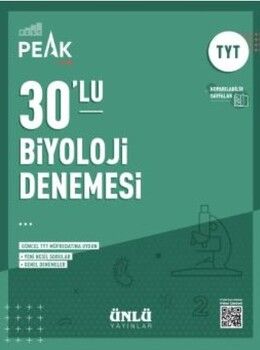 Ünlü Yayıncılık TYT Biyoloji Best Peak 30 lu Denemesi