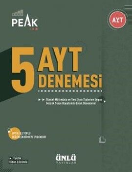 Ünlü Yayıncılık AYT Best Peak 5 li Deneme