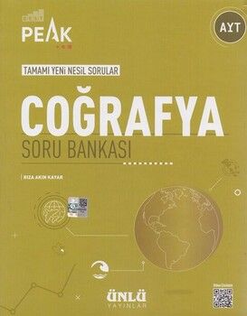 Ünlü Yayıncılık AYT Coğrafya Best Peak Soru Bankası