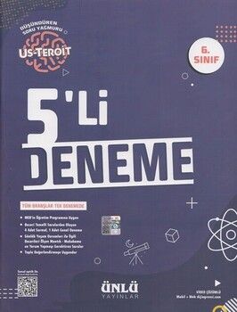 Ünlü Yayıncılık 6. Sınıf Us Teroit 5 li Deneme