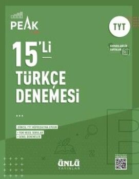 Ünlü Yayıncılık TYT Türkçe Best Peak 15 li Denemesi