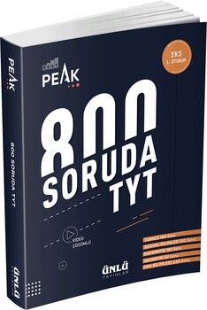 Ünlü Yayınları TYT 800 Soruda TYT Best Peak Soru Bankası