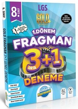 Ünlüler Karması 8. Sınıf LGS Tüm Dersler 1. Dönem Fragman 3+1 Deneme Gold Serisi