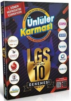 Ünlüler Karması 8. Sınıf LGS 1. Dönem Ünlüler Karması 10 Deneme