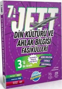 Ünlüler Yayınları 7. Sınıf Din Kültürü ve Ahlak Bilgisi JETT Soru Fasikülleri