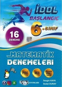 İdol Yayınları 6. Sınıf Matematik Başlangıç 16 Deneme