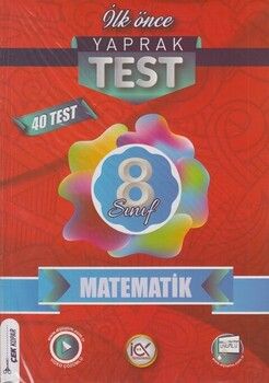 İlk Önce Yayıncılık 8. Sınıf Matematik Yaprak Test
