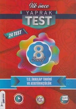 İlk Önce Yayıncılık 8. Sınıf T. C. İnkılap Tarihi ve Atatürkçülük Yaprak Test