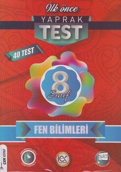İlk Önce Yayıncılık 8. Sınıf Fen Bilimleri Yaprak Test