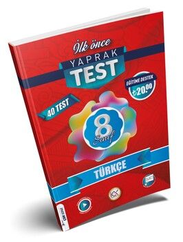İlk Önce Yayıncılık 8. Sınıf Türkçe Yaprak Test