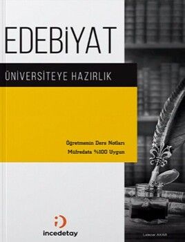 İncedetay Yayınları AYT Edebiyat Ders Notları El Kitabı