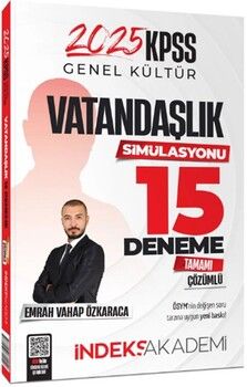 İndeks Akademi 2025 KPSS Vatandaşlık Simülasyonu 15 Deneme