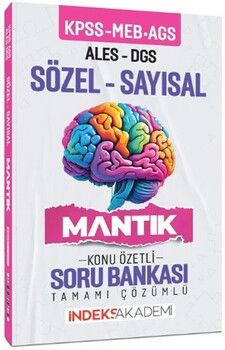 İndeks Akademi 2025 KPSS MEB AGS ALES DGS Sözel Sayısal Mantık Konu Özetli Soru Bankası