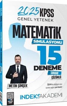 İndeks Akademi 2025 KPSS Matematik Simülasyonu 15 Deneme Çözümlü