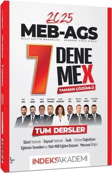 İndeks Akademi 2025 MEB AGS Tüm Dersler 7 DenemeX Çözümlü