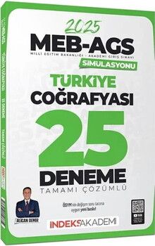 İndeks Akademi 2025 MEB AGS Simülasyonu Türkiye Coğrafyası 25 Deneme