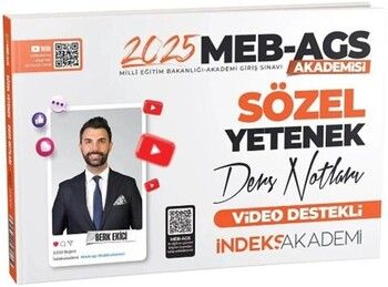 İndeks Akademi 2025 MEB AGS Akademisi Sözel Yetenek Video Ders Notları