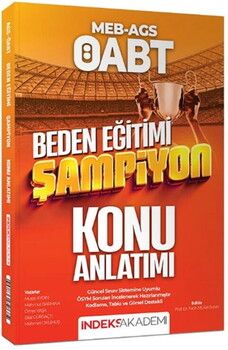 İndeks Akademi 2026 ÖABT MEB AGS Beden Eğitimi Şampiyon Konu Anlatımı