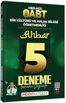 İndeks Akademi 2026 ÖABT MEB AGS Din Kültürü ve Ahlak Bilgisi Ahbar 5 Deneme