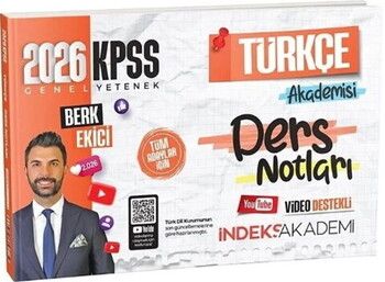İndeks Akademi 2026 KPSS Türkçe Akademisi Video Ders Notları