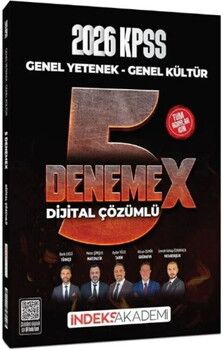 İndeks Akademi 2026 KPSS Genel Yetenek Genel Kültür 5 DenemeX Çözümlü