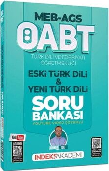 İndeks Akademi 2026 MEB AGS ÖABT Türk Dili ve Edebiyatı Eski Türk Dili ve Yeni Türk Dili Soru Bankası