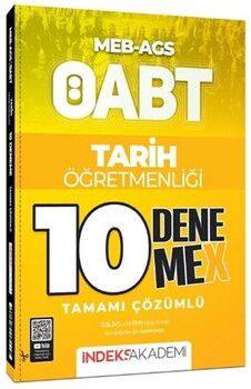 İndeks Akademi ÖABT MEB AGS Tarih Öğretmenliği 10 DenemeX