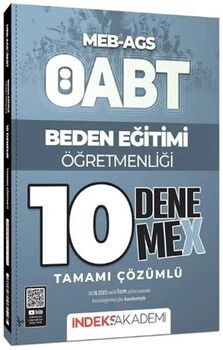 İndeks Akademi ÖABT MEB AGS Beden Eğitimi Öğretmenliği 10 DenemeX
