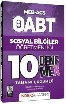 İndeks Akademi ÖABT MEB AGS Sosyal Bilgiler Öğretmenliği 10 DenemeX